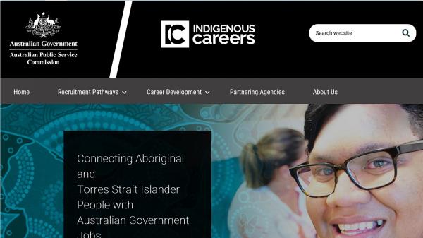 Indigenous Careers website screenshot