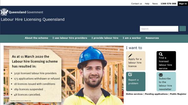 Labour Hire Licensing Queensland