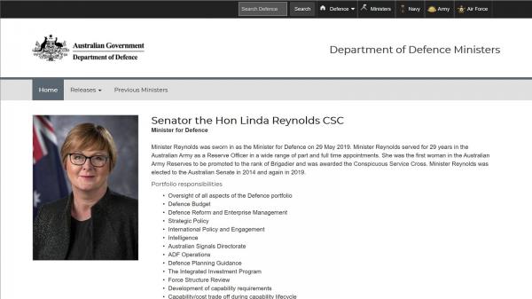 Department of Defence Ministers 