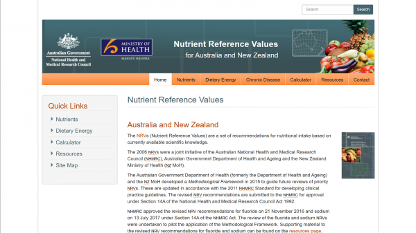 Nutrient Reference Values