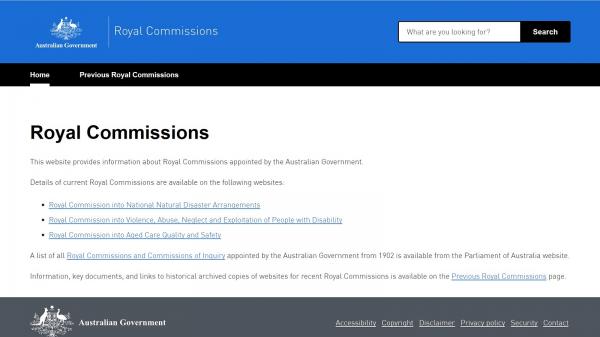 Royal Commissions