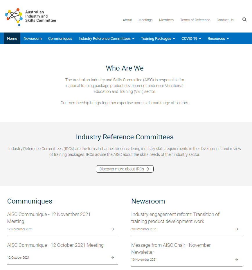 Australian Industry and Skills Committee (AISC)