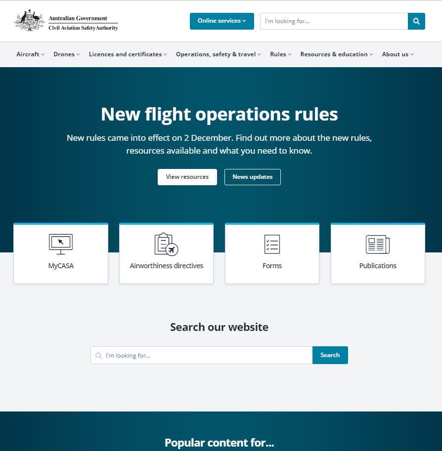 Civil Aviation Safety Authority (CASA)