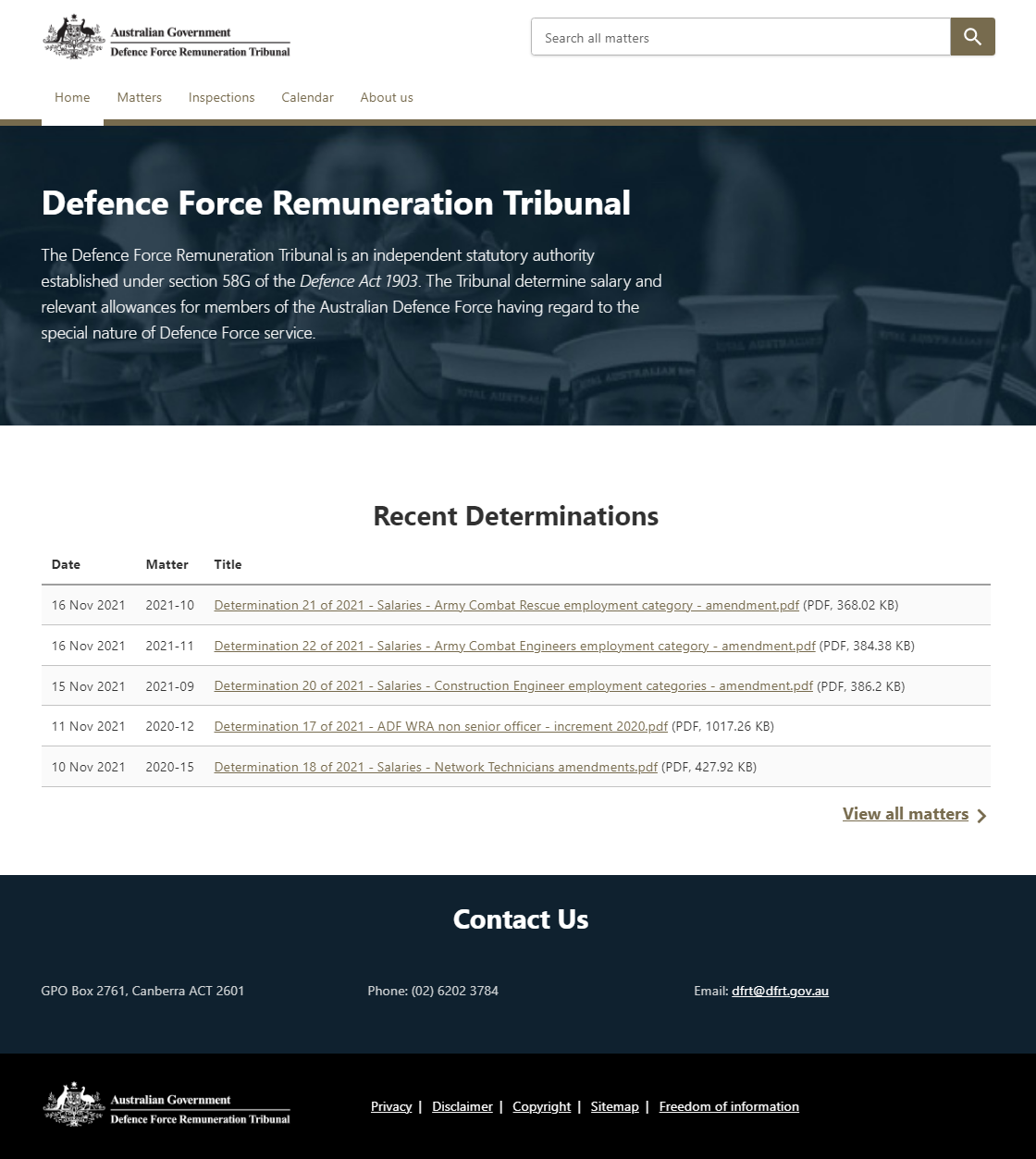 Defence Force Remuneration Tribunal