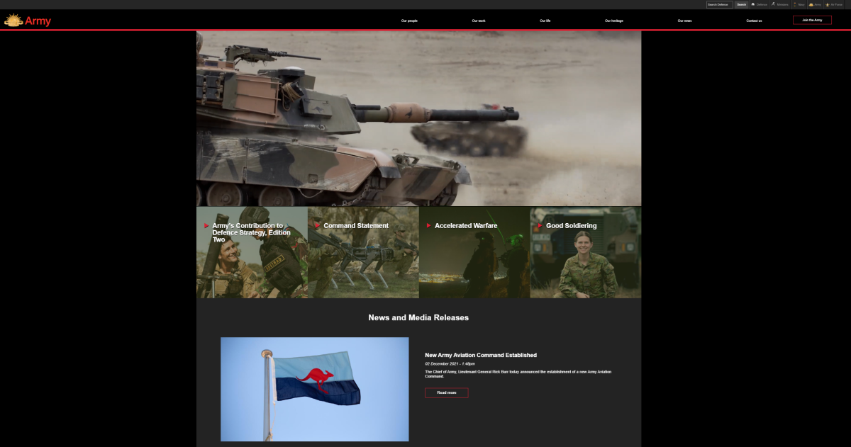 Department of Defence - Army