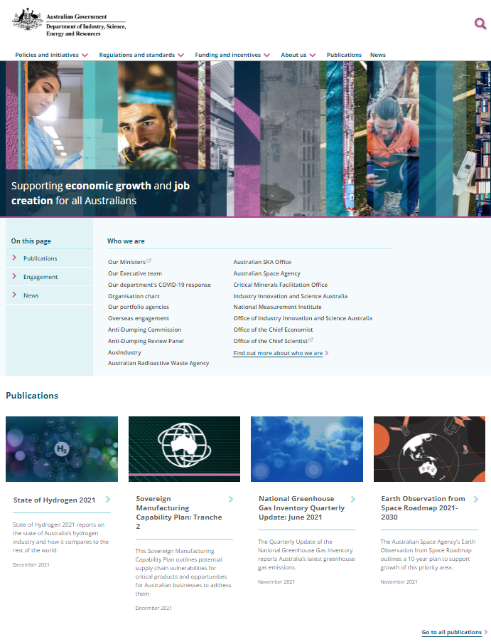 Department of Industry, Science, Energy and Resources (DISER)