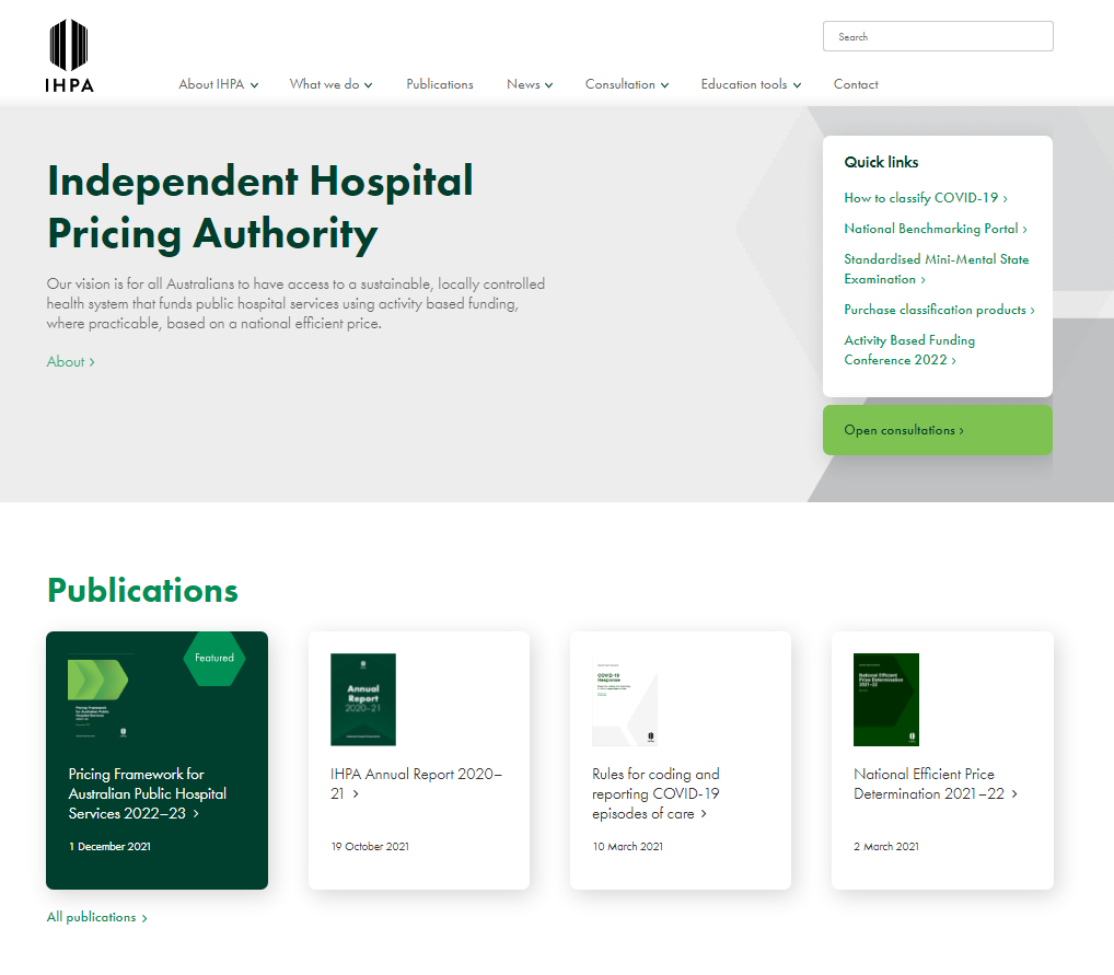 Independent Hospital Pricing Authority (IHPA)