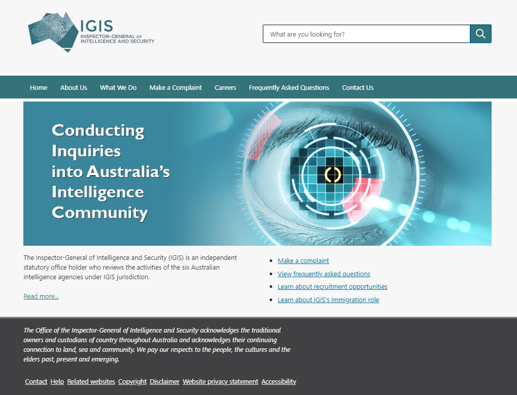 Inspector-General of Intelligence and Security (IGIS)