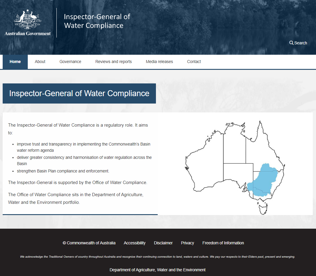 Interim Inspector-General of Water Compliance
