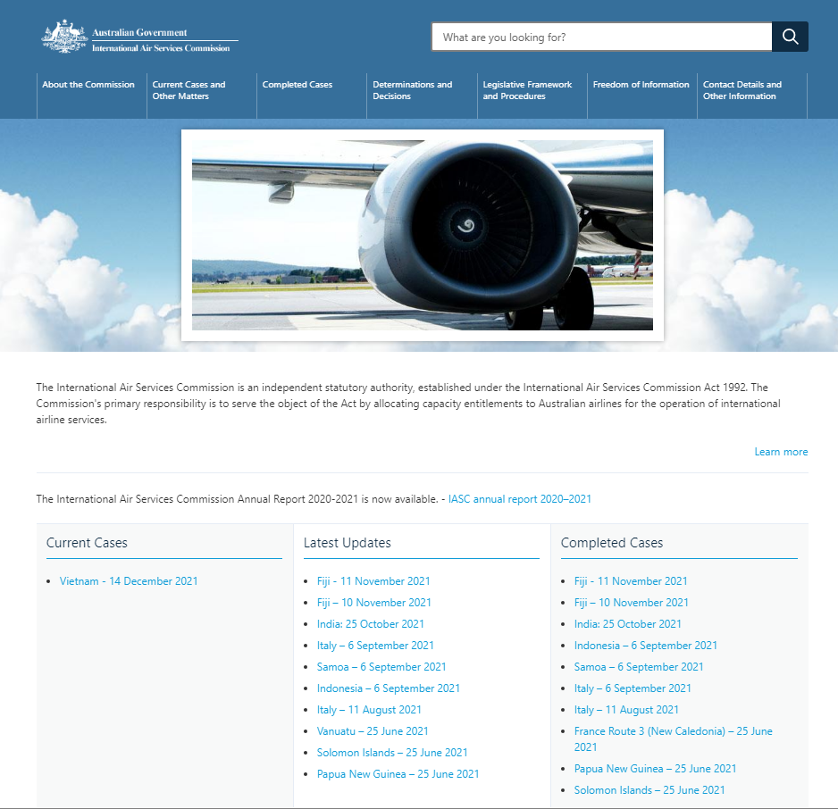 International Air Services Commission