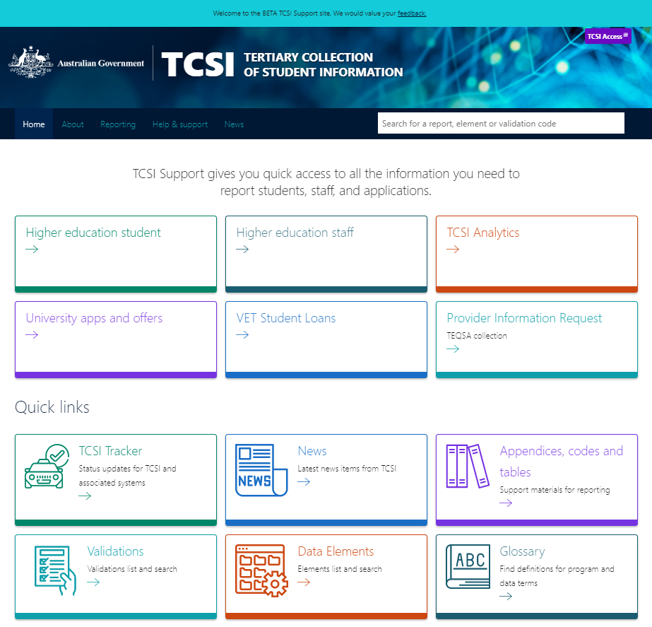 Tertiary Collection of Student Information