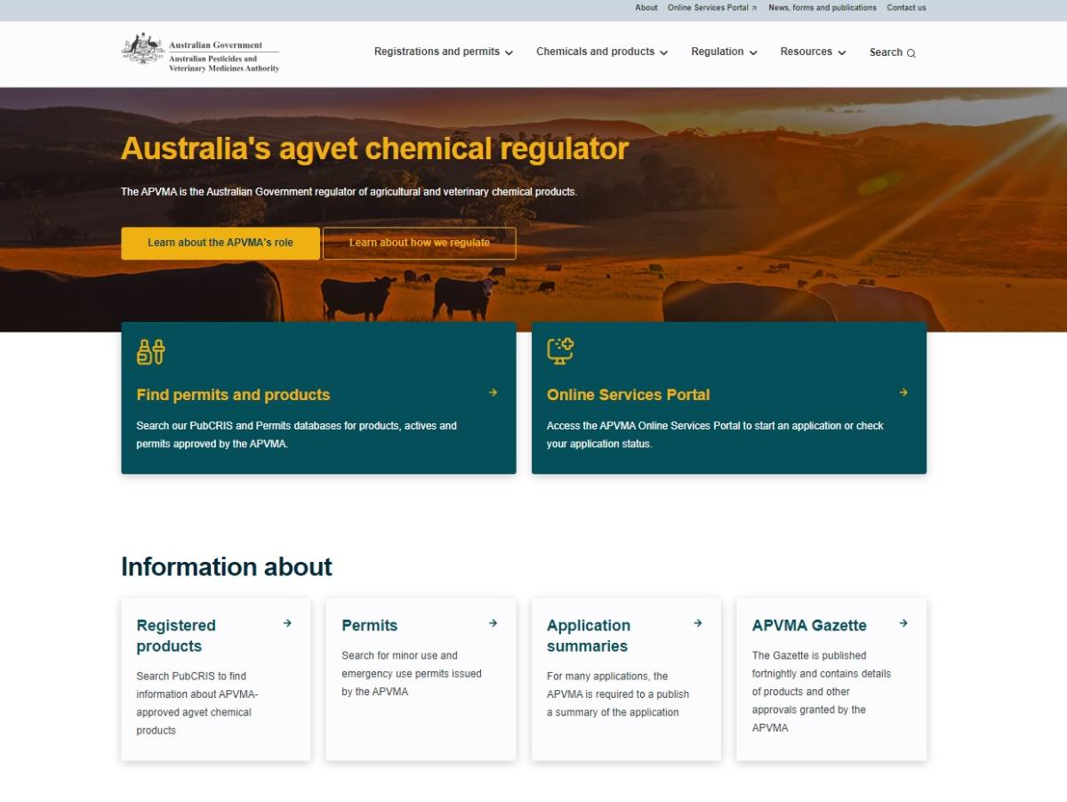 Australian Pesticides and Veterinary Medicines Authority (APVMA)